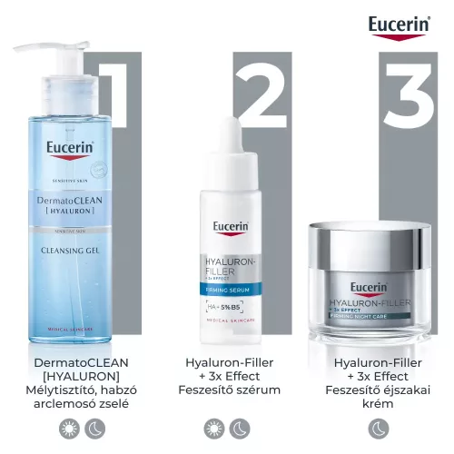 EUCERIN Hyaluron-Filler +3x effect ránctalanító éjszakai arckrém (50ml)  