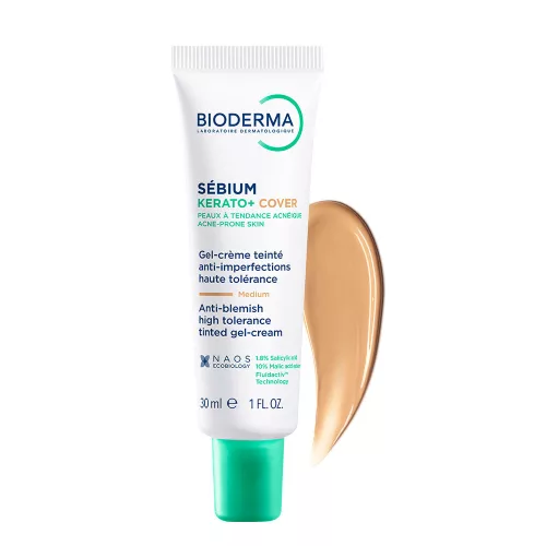 BIODERMA Sébium Kerato+ Cover színezett krém (30ml)