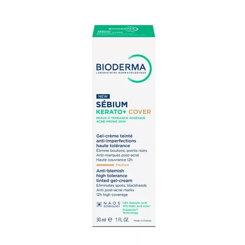 BIODERMA Sébium Kerato+ Cover színezett krém (30ml)