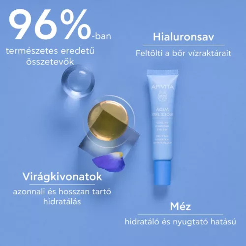 APIVITA Aqua Beelicious hidratáló szemkörnyékápoló gél (15ml)