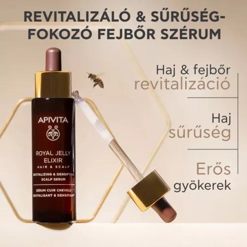 APIVITA Royal Jelly Elixir Revitalizáló & sűrűséget adó fejbőrszérum (50ml)