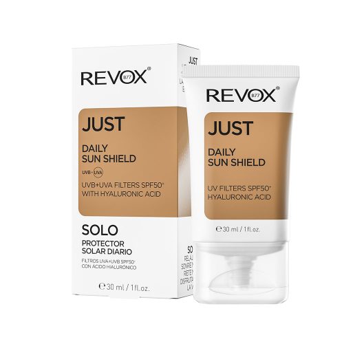 REVOX Just Daily Sun Shield UVB+UVA fényvédő SPF50 + HA (30ml)