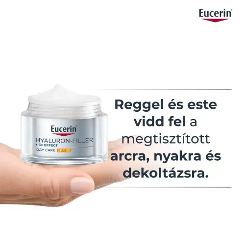 EUCERIN Hyaluron-Filler +3x effect ráncfeltöltő nappali arckrém SPF30 (50ml)   
