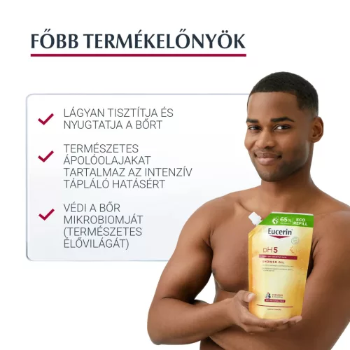 EUCERIN pH5 olajtusfürdő öko utántöltő (400ml)