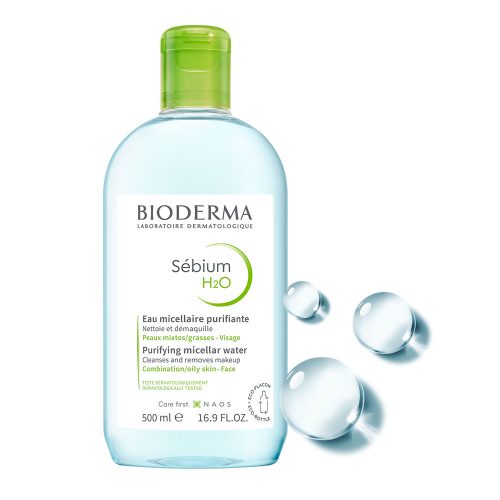 BIODERMA Sébium H2O arc- és sminklemosó micellás víz (500ml)