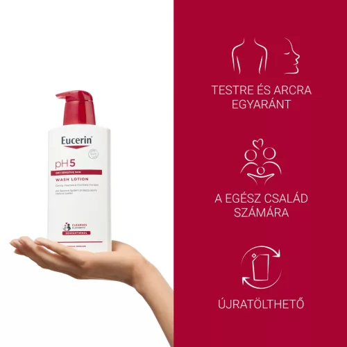 EUCERIN pH5 Folyékony mosakodószer (400ml)  