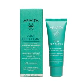   APIVITA JUST BEE CLEAR krém bőrhibák ellen pattanásokra hajlamos bőrre (40ml)