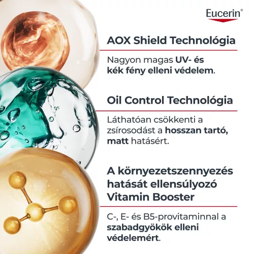 EUCERIN Sun Oil Control nappali UV szérum arcra SPF50+ (30ml)