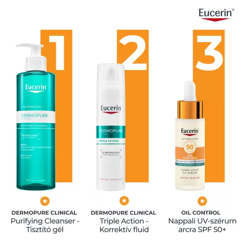 EUCERIN Sun Oil Control nappali UV szérum arcra SPF50+ (30ml)