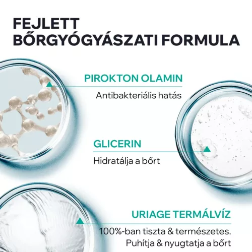 URIAGE Hyséac habzó tisztító gél zsíros bőrre (500ml)  