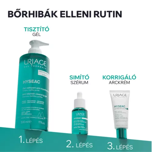 URIAGE Hyséac habzó tisztító gél zsíros bőrre (500ml)  