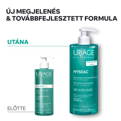 URIAGE Hyséac habzó tisztító gél zsíros bőrre (500ml)  