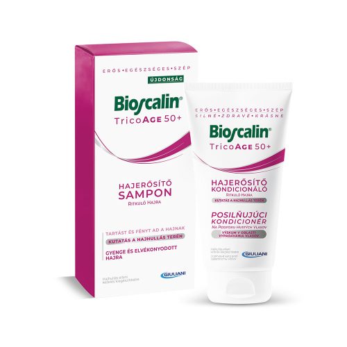 BIOSCALIN TricoAge 50+ Hajerősítő sampon ritkuló hajra (200ml)