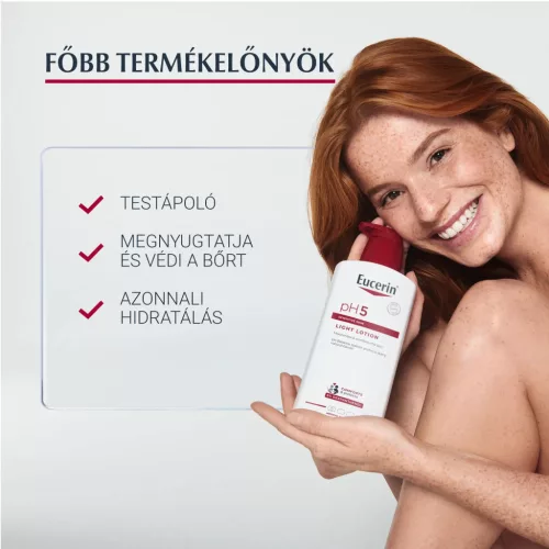 EUCERIN pH5 extra könnyű hidratáló testápoló (400ml)