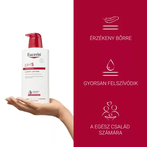EUCERIN pH5 extra könnyű hidratáló testápoló (400ml)