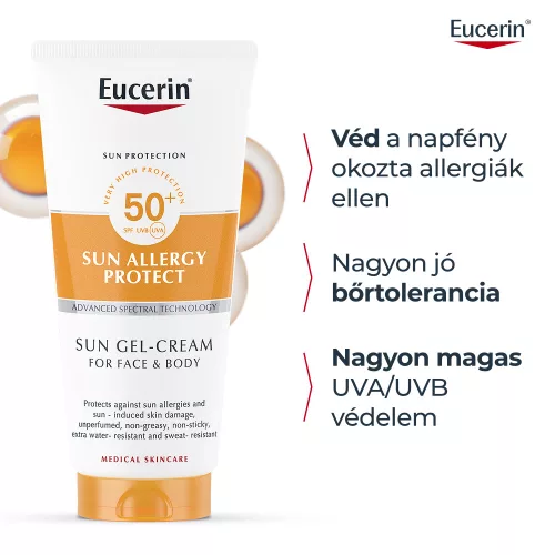 EUCERIN Sun Allergy Protect napallergia elleni krém-gél SPF50+ (200ml) 