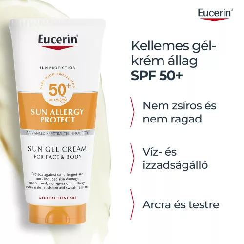 EUCERIN Sun Allergy Protect napallergia elleni krém-gél SPF50+ (200ml) 