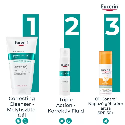 EUCERIN DermoPure Clinical Correcting Cleanser - Mélytisztító gél (150ml)