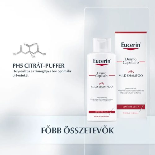 EUCERIN DermoCapillaire pH5 kímélő sampon (250ml) 