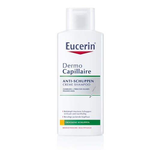 EUCERIN DermoCapillaire korpásodás elleni sampon száraz korpára (250ml)  