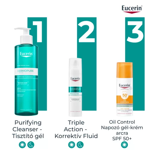 EUCERIN DermoPure Clinical Purifying Cleanser - Tisztító gél (400ml)