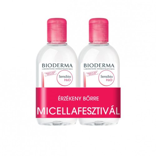 BIODERMA Sensibio H2O micellás arc- és sminklemosó oldat duopack (250ml+250ml)