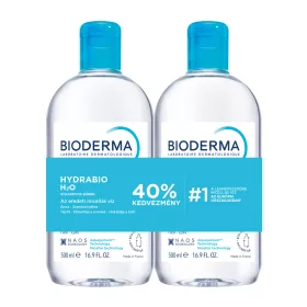   BIODERMA Hydrabio H2O micellás arc- és sminklemosó oldat duopack (500ml+500ml)