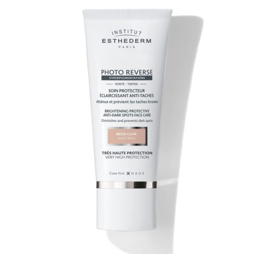 ESTHEDERM Photo Reverse fényvédő hiperpigmentált bőrre SPF50+ színezett, világos bézs (50ml)