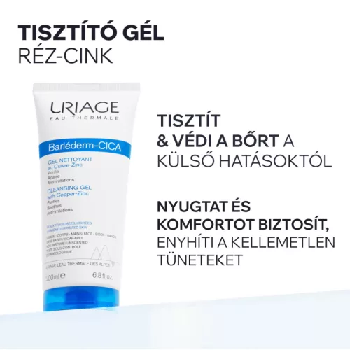URIAGE Bariéderm-Cica Cu-Zn mosakodó gél (200ml)  