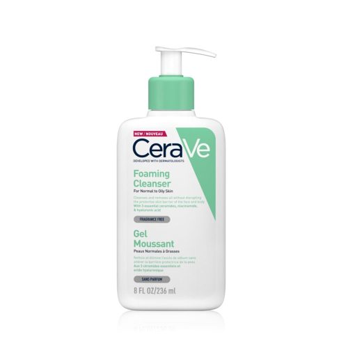 CERAVE Habzó tisztító gél normál és zsíros bőrre (236ml)    