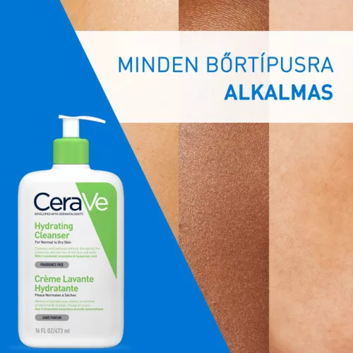 CERAVE Hidratáló tisztító krém normál és száraz bőrre (473ml)   