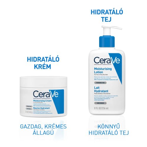 CERAVE Hidratáló krém arcra és testre száraz és nagyon száraz bőrre (340g)     