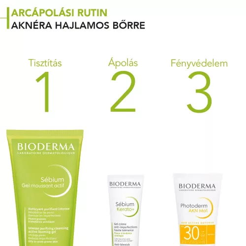 BIODERMA Sébium Gel moussant actif habzó gél (200ml)