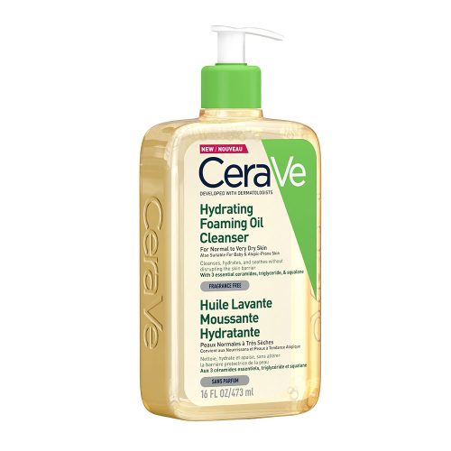 CERAVE Hidratáló, habzó, olajos tisztító (473ml)