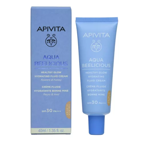 APIVITA AQUA Beelicious színezett hidratáló fluid krém SPF30 (40ml)