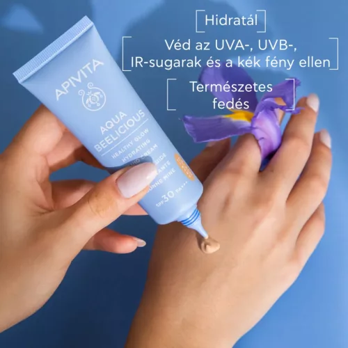 APIVITA AQUA Beelicious színezett hidratáló fluid krém SPF30 (40ml)