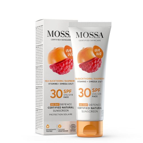 MOSSA 365 Days minősített natúr fényvédő arcra SPF30 (50ml)