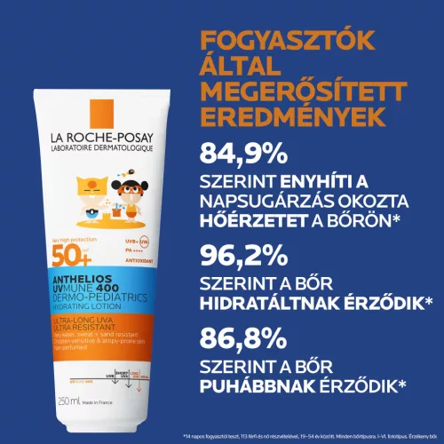 LA ROCHE-POSAY Anthelios UVMUNE400 Dermo-Pediatrics hidratáló napvédő tej SPF50+ gyermek (250ml)