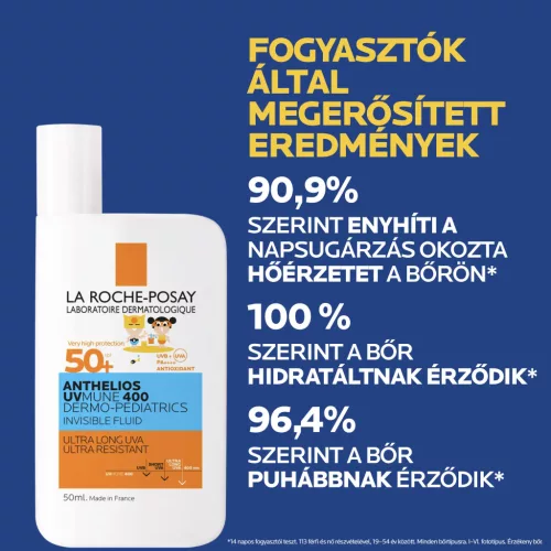 LA ROCHE-POSAY Anthelios UVMUNE 400 Dermo-Pediatrics napvédő fluid SPF50+ gyermek (50ml)