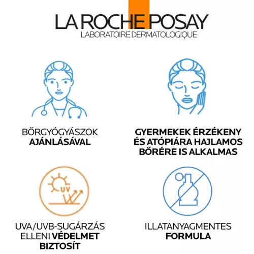LA ROCHE-POSAY Anthelios UVMUNE 400 Dermo-Pediatrics napvédő fluid SPF50+ gyermek (50ml)