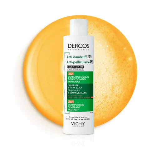 VICHY Dercos DS 2in1 korpásodás elleni kondicionáló sampon (200ml)
