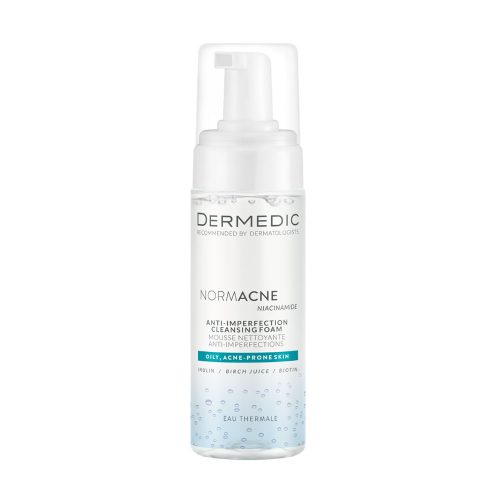 DERMEDIC Normacne tisztító hab zsíros, kombinált, aknéra hajlamos arcbőrre (170ml)