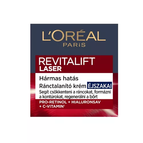 L'ORÉAL PARIS Revitalift Laser hármas hatású öregedésgátló éjszakai krém (50ml)