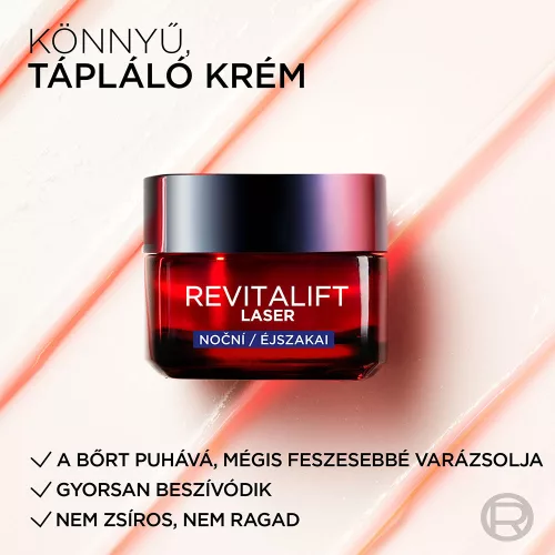 L'ORÉAL PARIS Revitalift Laser hármas hatású öregedésgátló éjszakai krém (50ml)