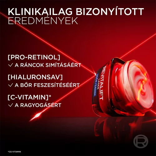 L'ORÉAL PARIS Revitalift Laser hármas hatású öregedésgátló éjszakai krém (50ml)