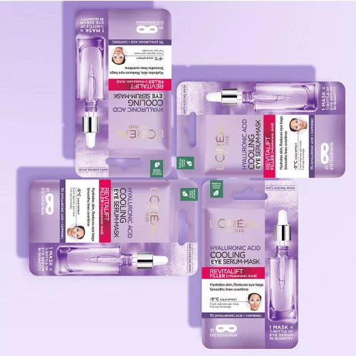 L'ORÉAL PARIS Revitalift Filler hűsítő szérumos szemkörnyékmaszk (11g)