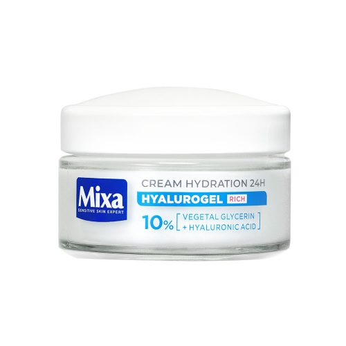 MIXA Hyalurogel Rich intenzíven hidratáló arcápoló krém {10%} (50ml)