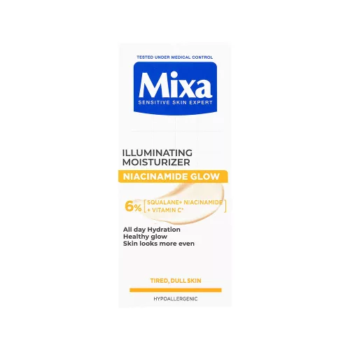 MIXA Niacinamide Glow ragyogást adó, 24h hidratáló krém (50ml)
