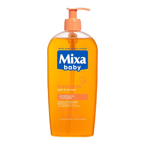 MIXA Baby habzó olaj fürdetéshez és zuhanyzáshoz (400ml)
