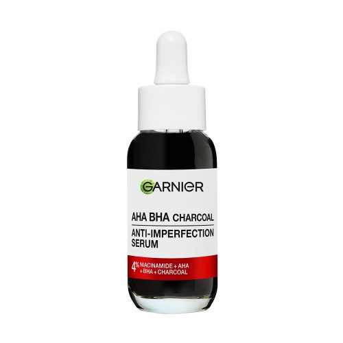 GARNIER Pure Active Charcoal szérum AHA + BHA + aktív szén (30ml)